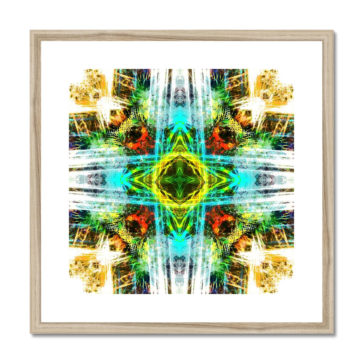 Earth Elemental Mandala Framed & Mounted Print
