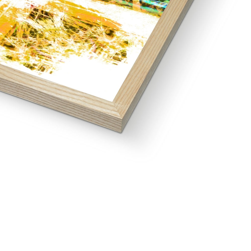 Earth Elemental Mandala Framed Print