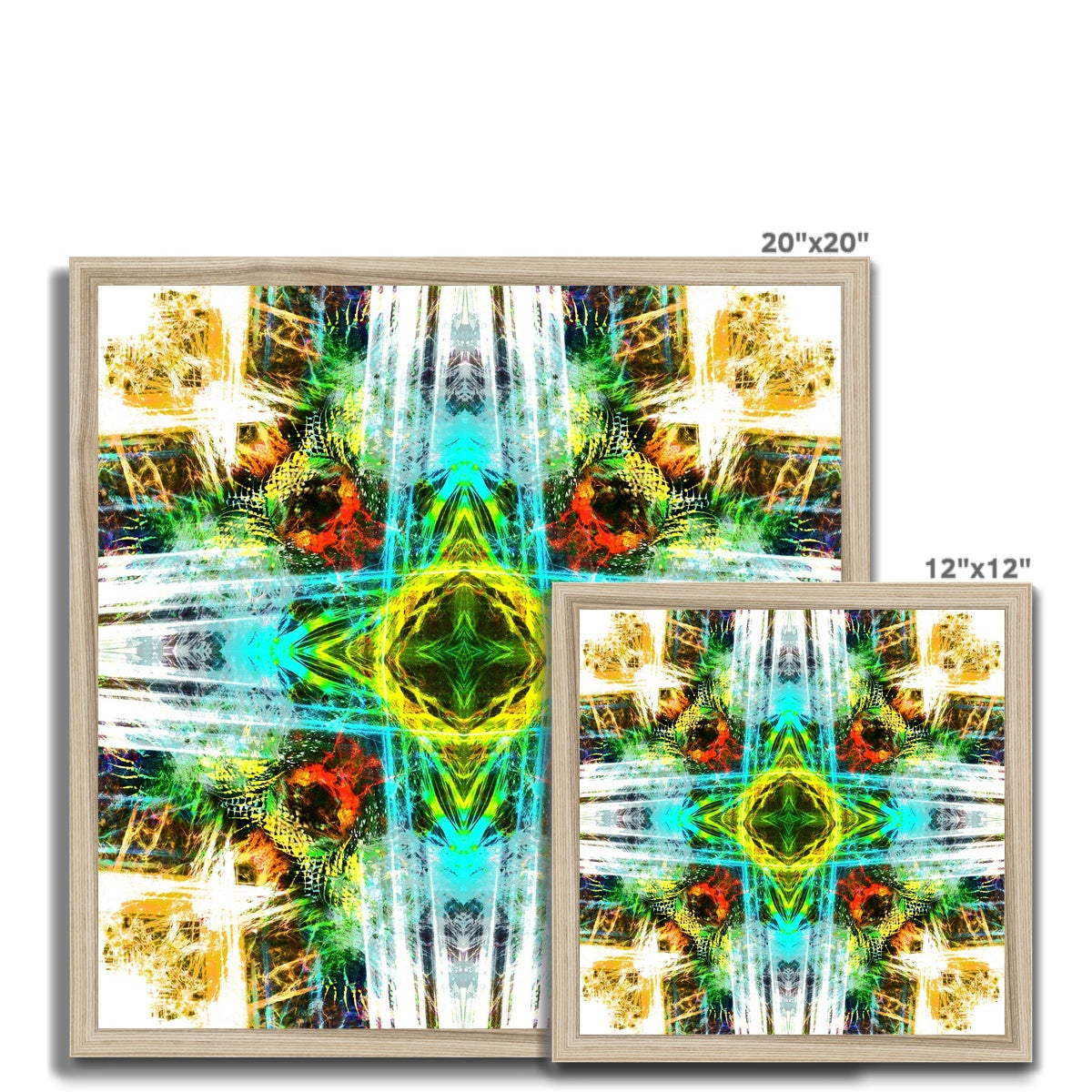 Earth Elemental Mandala Framed Print