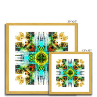 Earth Elemental Mandala Antique Framed & Mounted Print