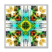 Earth Elemental Mandala Antique Framed Print
