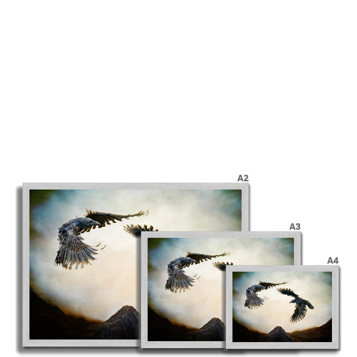 Odin's Ravens Antique Framed Print