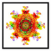 Creative Nurturing Mandala Framed Canvas