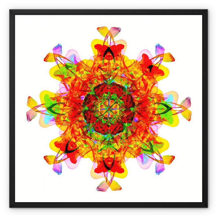 Creative Nurturing Mandala Framed Canvas