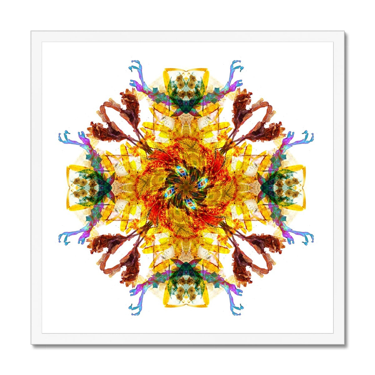 Ancient Wisdom Mandala Budget Framed Poster