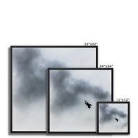 Storm Raven 3 Framed Canvas