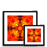 Fire Elemental Mandala Framed & Mounted Print