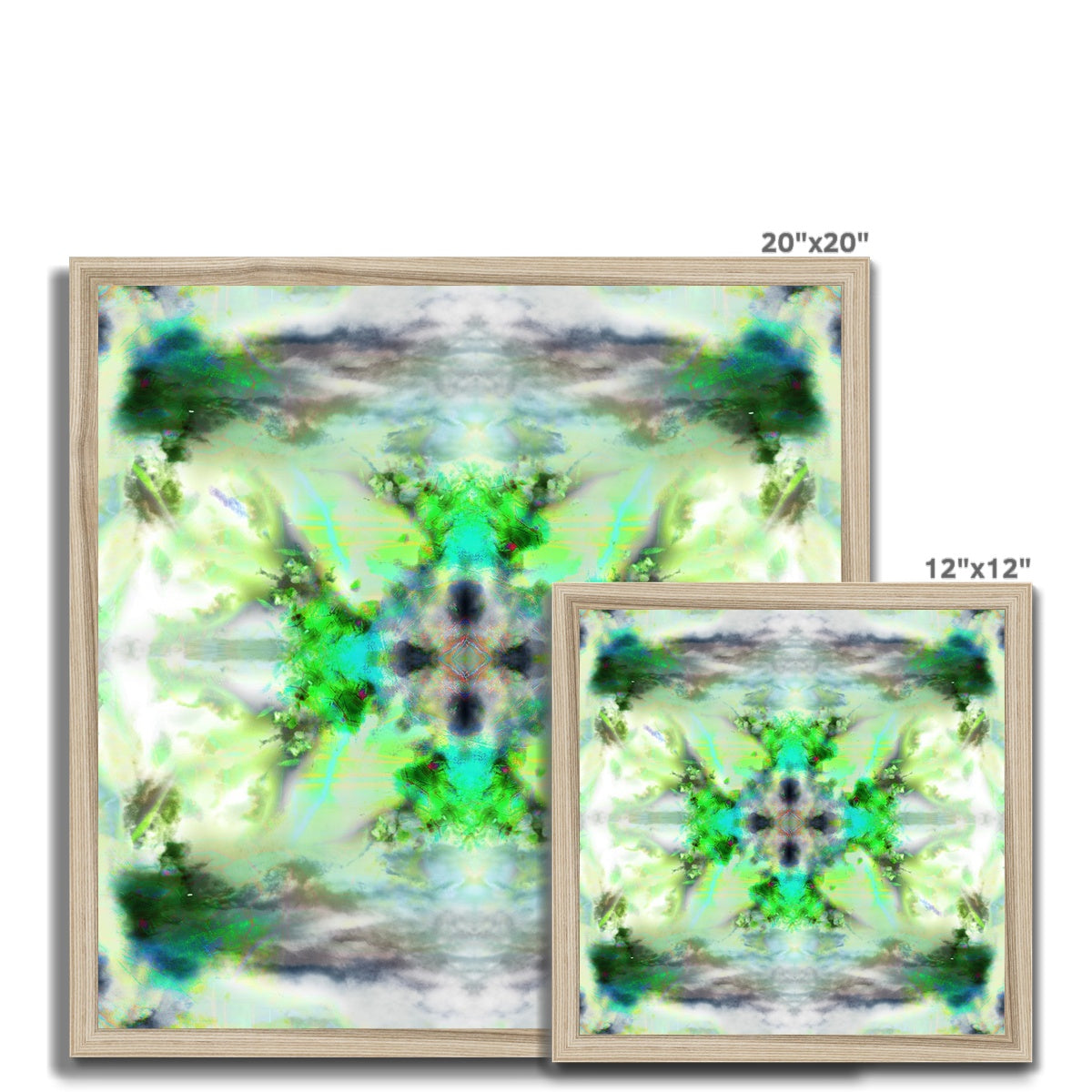Air Elemental Mandala Framed Print