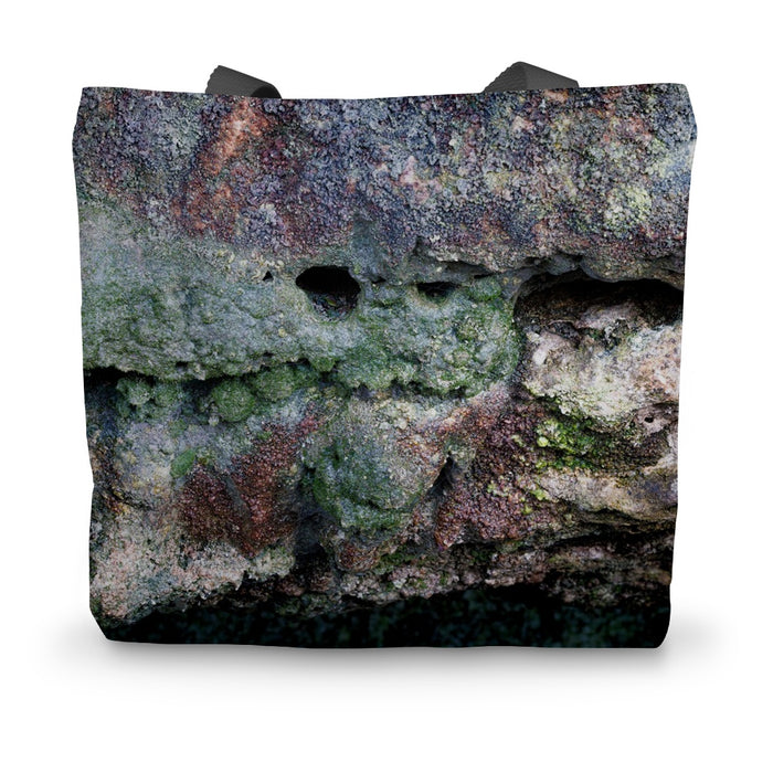 Rock Face Canvas Tote Bag