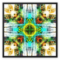 Earth Elemental Mandala Framed Canvas