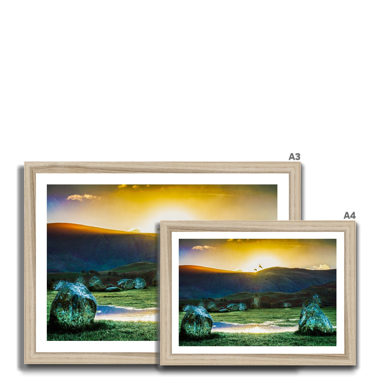 Crows over Castlerigg Framed Print