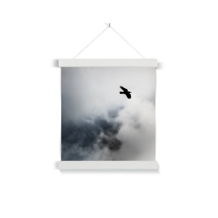Storm Raven 2 Fine Art Print with Hanger