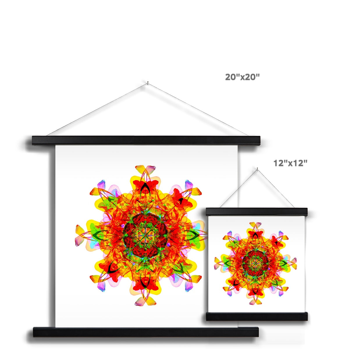 Creative Nurturing Mandala Fine Art Print with Hanger