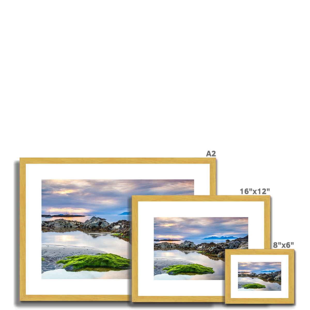 Ardnamurchan Sunset Antique Framed & Mounted Print
