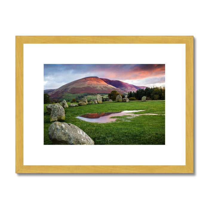 Castlerigg Reflections Antique Framed & Mounted Print