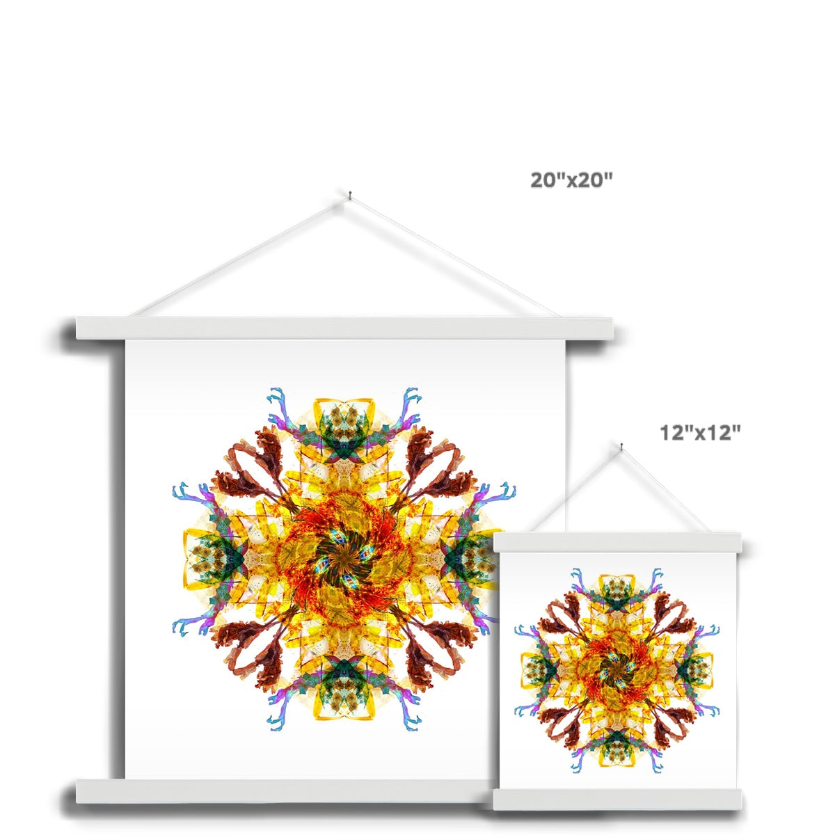 Ancient Wisdom Mandala Fine Art Print with Hanger
