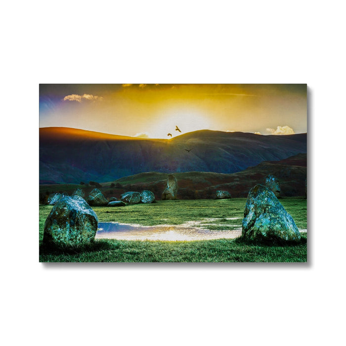 Crows over Castlerigg Canvas