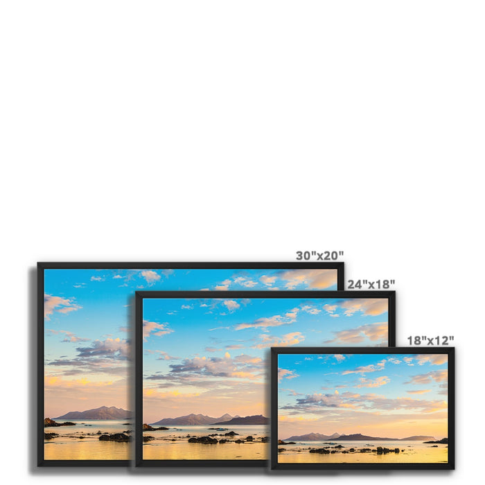 Dawn over the Inner Hebrides Framed Canvas