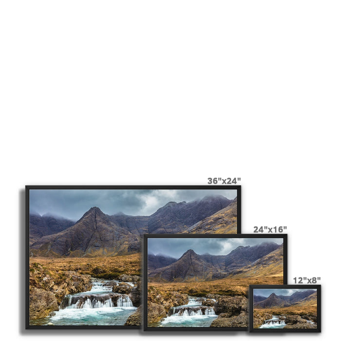 Fairy Pools, Isle of Skye Framed Canvas