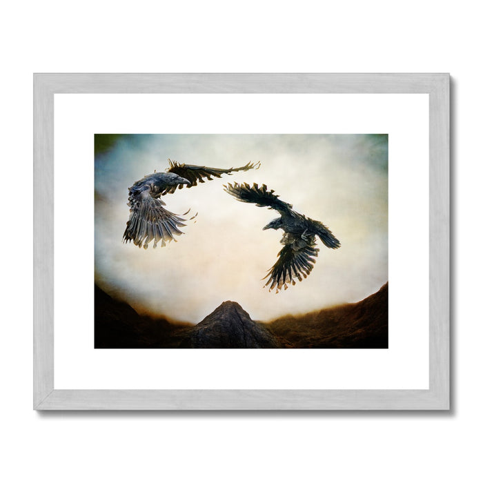 Odin's Ravens Antique Framed & Mounted Print