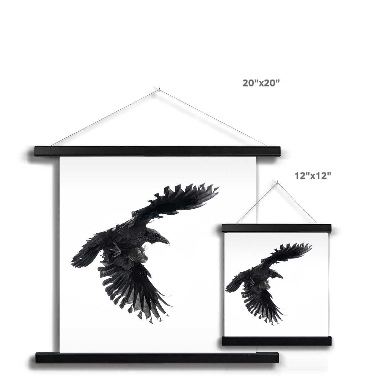 Raven 1 Fine Art Print with Hanger