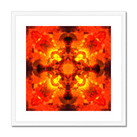 Fire Elemental Mandala Framed & Mounted Print