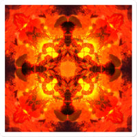 Fire Elemental Mandala Sticker