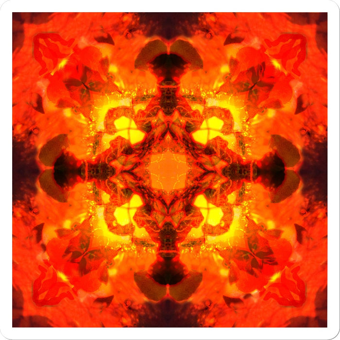 Fire Elemental Mandala Sticker