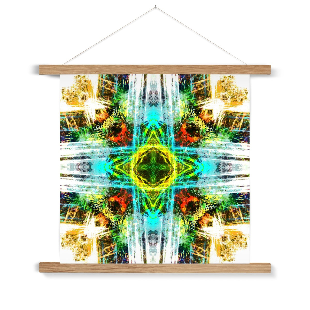 Earth Elemental Mandala Fine Art Print with Hanger