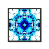 Water Elemental Mandala Framed Photo Tile