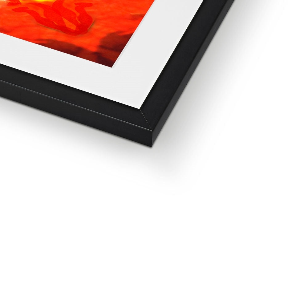 Fire Elemental Mandala Framed & Mounted Print