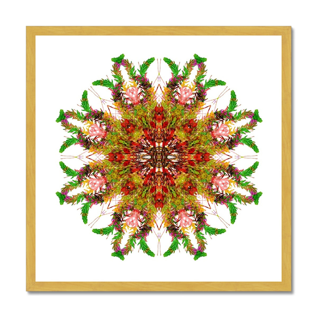 Bounty Mandala Antique Framed Print