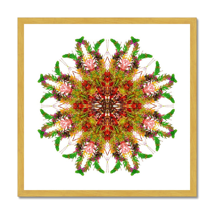 Bounty Mandala Antique Framed Print