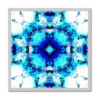 Water Elemental Mandala Antique Framed Print