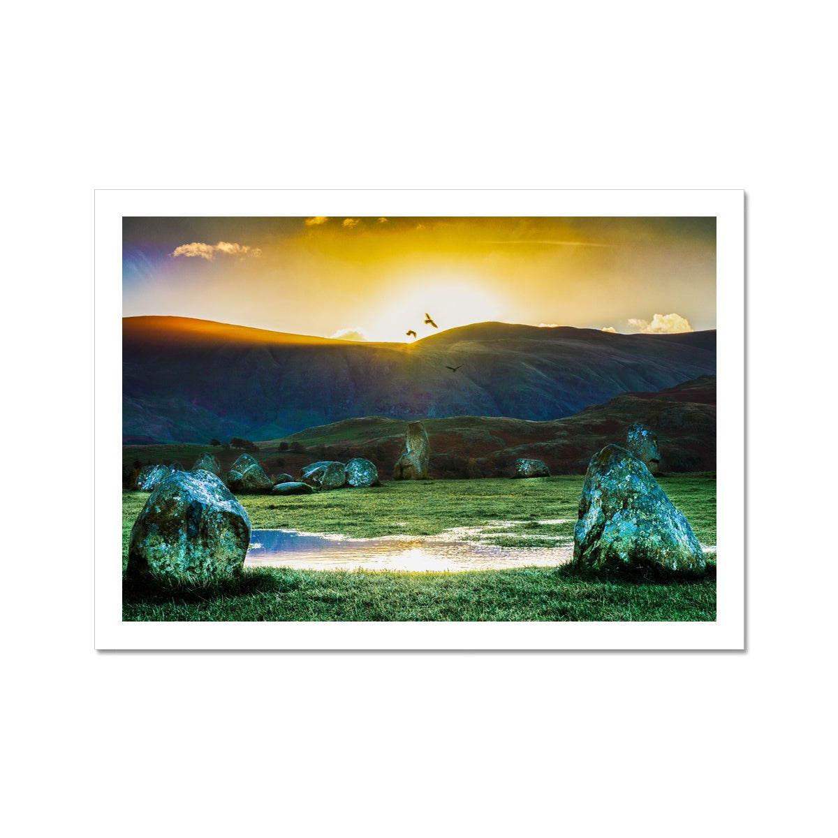 Crows over Castlerigg Hahnemühle Photo Rag Print