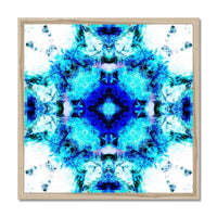 Water Elemental Mandala Budget Framed Poster