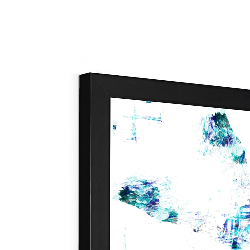 Water Elemental Mandala Framed Print
