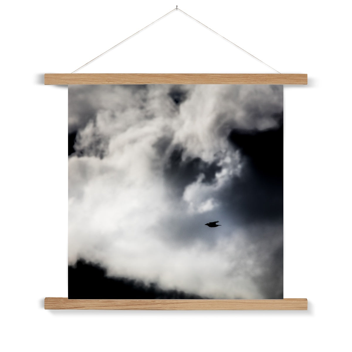 Storm Raven 1 Fine Art Print with Hanger