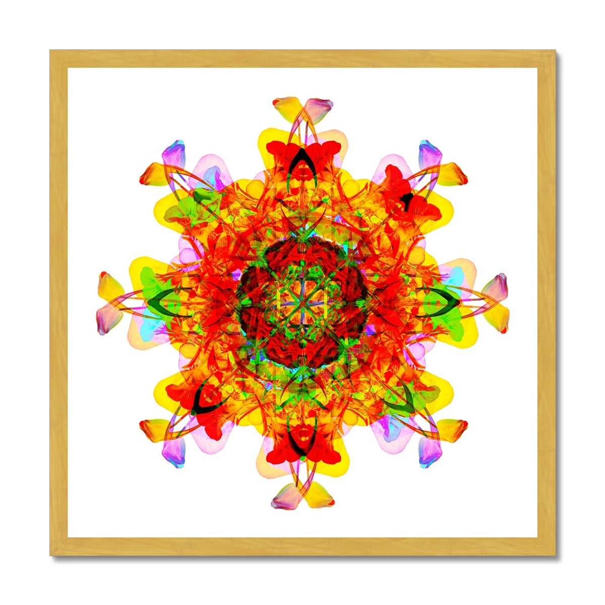 Creative Nurturing Mandala Antique Framed Print