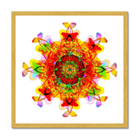 Creative Nurturing Mandala Antique Framed Print
