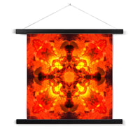 Fire Elemental Mandala Fine Art Print with Hanger