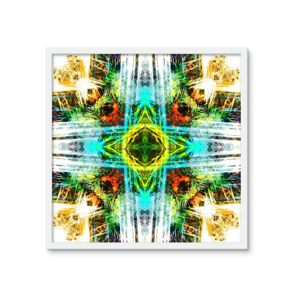 Earth Elemental Mandala Framed Photo Tile