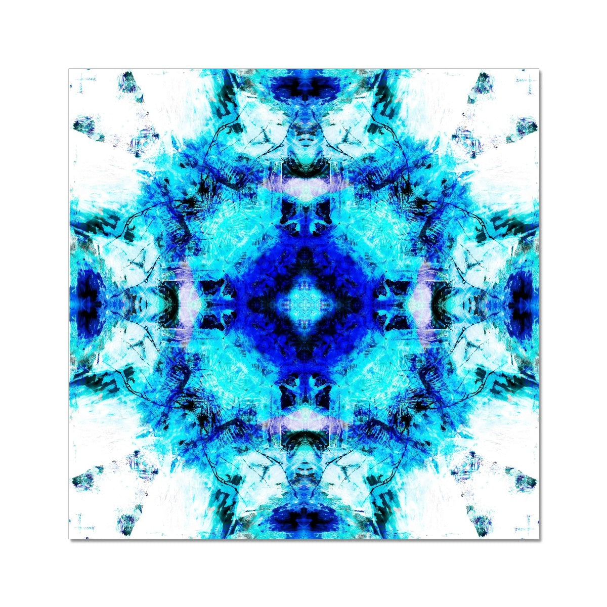 Water Elemental Mandala Wall Art Poster