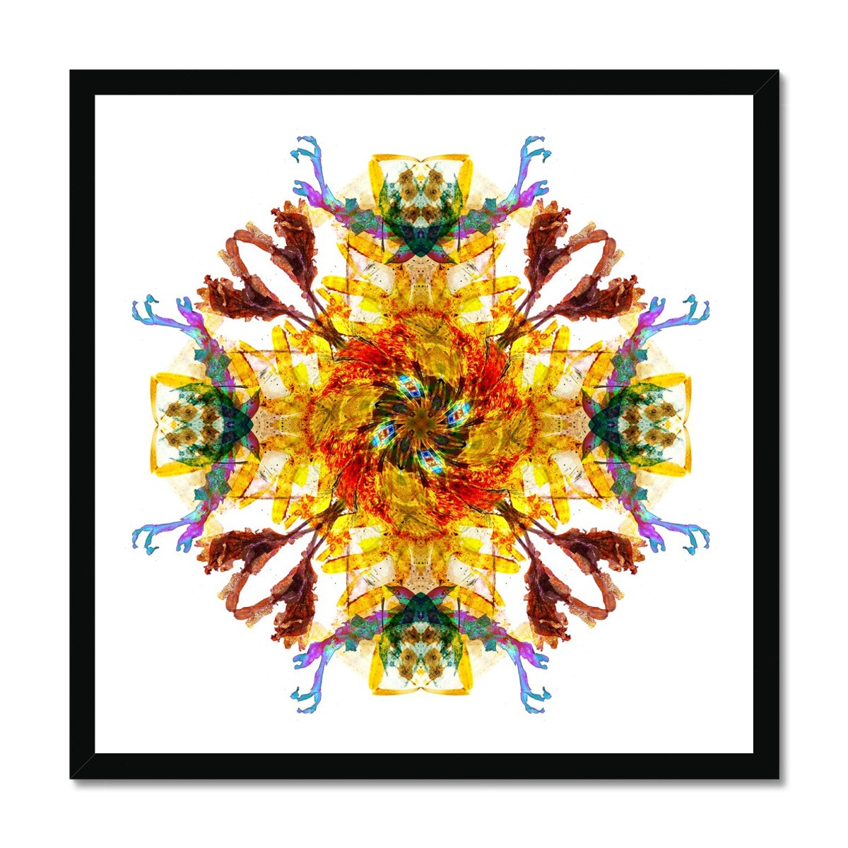 Ancient Wisdom Mandala Budget Framed Poster