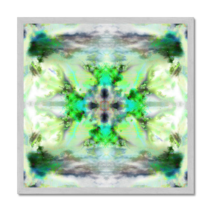 Air Elemental Mandala Antique Framed Print