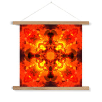 Fire Elemental Mandala Fine Art Print with Hanger
