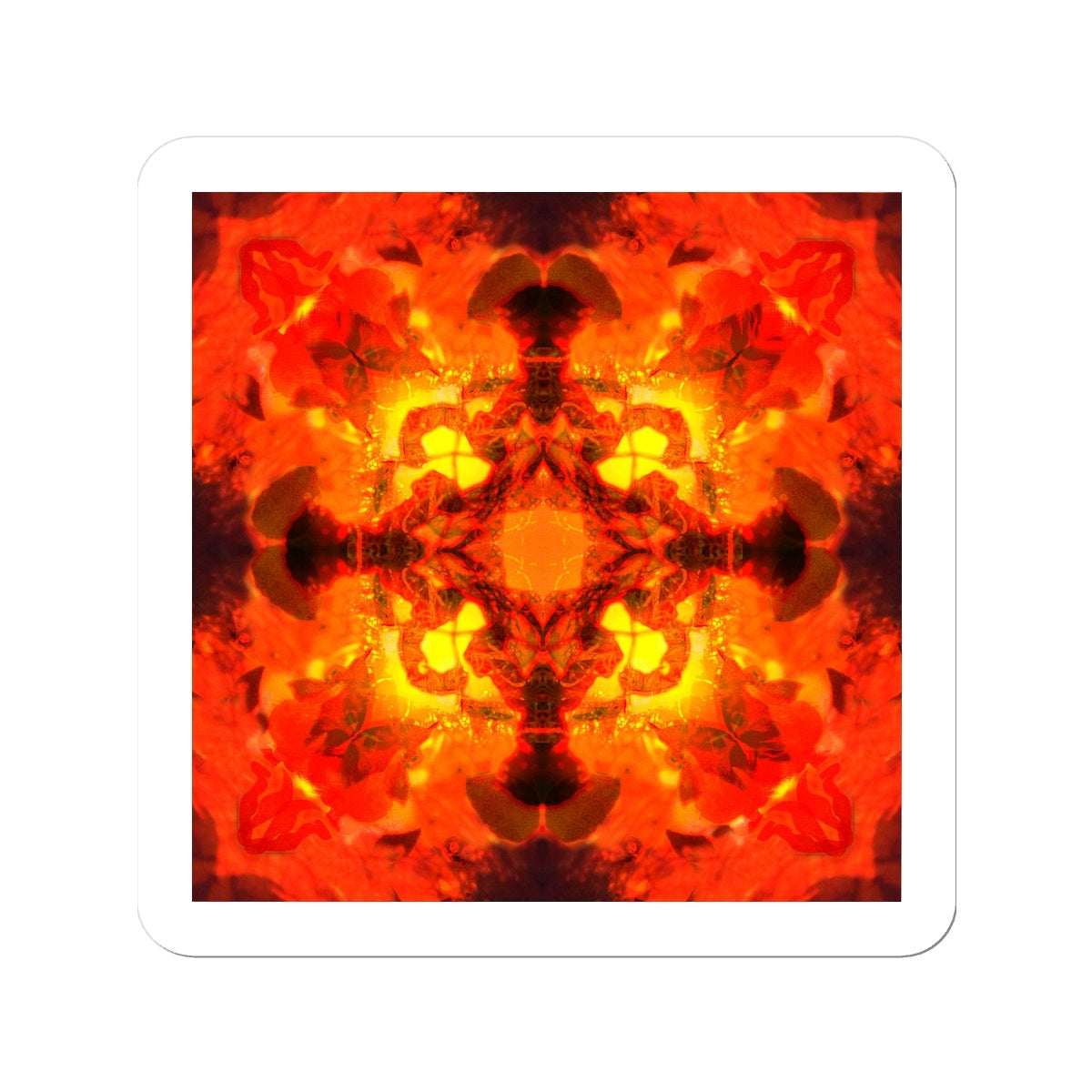 Fire Elemental Mandala Sticker
