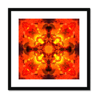 Fire Elemental Mandala Framed & Mounted Print