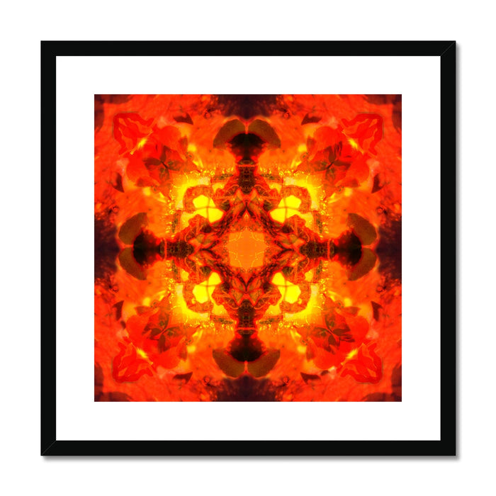 Fire Elemental Mandala Framed & Mounted Print