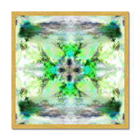 Air Elemental Mandala Antique Framed Print
